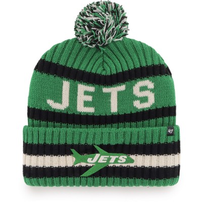 Шапка с помпоном New York Jets 47 Legacy Bering Cuffed Knit - Kelly Green