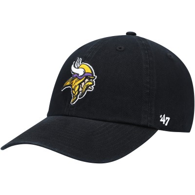 Бейсболка Minnesota Vikings 47 Black Secondary Clean Up