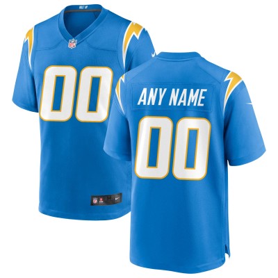 Именная игровая джерси Los Angeles Chargers Nike Game - Powder Blue