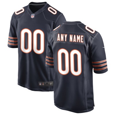 Именная игровая джерси Chicago Bears Nike Game - Navy