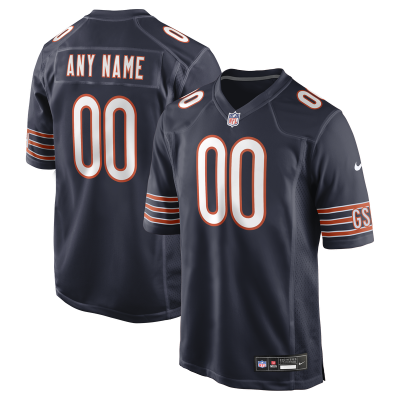 Именная джерси Chicago Bears Nike Navy Game