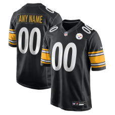 Именная джерси Pittsburgh Steelers Nike Black Game Именная джерси Pittsburgh Steelers Nike Black Game