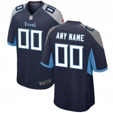 Именная игровая джерси Tennessee Titans Nike Custom - Navy