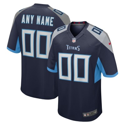 Именная игровая джерси Tennessee Titans Nike Custom - Navy