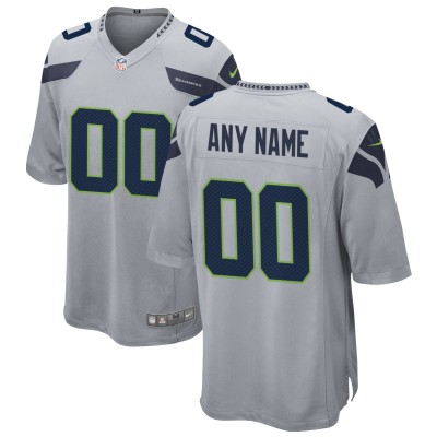 Именная игровая джерси Seattle Seahawks Nike Alternate Game - Gray