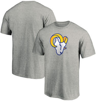 Футболка Los Angeles Rams Ram Head - Heathered Gray