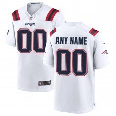 Именная игровая джерси New England Patriots Nike - White