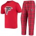 Спортивные штаны Футболка Atlanta Falcons Concepts Sport Ethos & Sleep Set - Red/Black