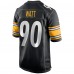 Игровая джерси T.J. Watt Pittsburgh Steelers Nike Game - Black