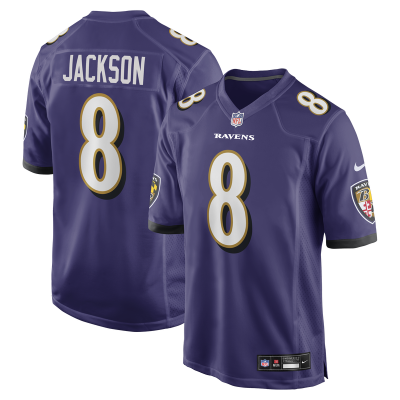 Джерси Baltimore Ravens Lamar Jackson Nike Purple Game