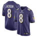Джерси Baltimore Ravens Lamar Jackson Nike Purple Game