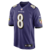 Джерси Baltimore Ravens Lamar Jackson Nike Purple Game