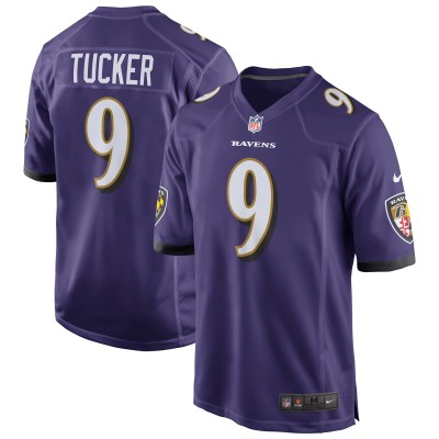 Игровая джерси Justin Tucker Baltimore Ravens Nike - Purple