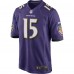 Игровая джерси Baltimore Ravens Marquise Brown Nike Purple Home Game