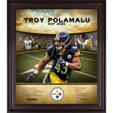 Pittsburgh Steelers Troy Polamalu Fanatics Authentic Framed 15 x 17 Hall of Fame Career Profile