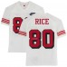 Autographed San Francisco 49ers Jerry Rice Fanatics Authentic White Throwback Mitchell & Ness Authentic Jersey