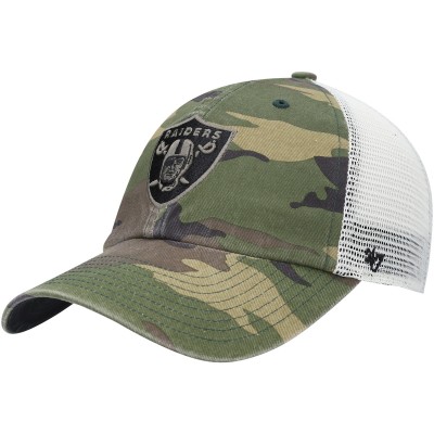 Бейсболка Las Vegas Raiders 47 Branson Trucker Clean Up - Camo
