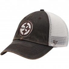 Бейсболка Pittsburgh Steelers Oil Cloth Trucker Clean Up - Brown/Natural