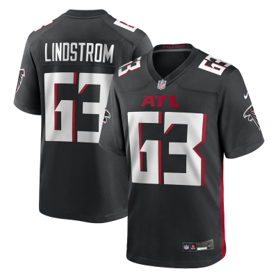 Джерси Atlanta Falcons Chris Lindstrom Nike Black Game