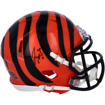 Autographed Cincinnati Bengals Joe Burrow Fanatics Authentic Riddell Speed Mini Helmet