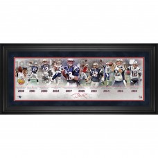 New England Patriots Tom Brady Fanatics Authentic Framed 10 x 30 Legacy Career Timeline Collage