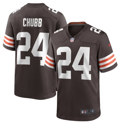 Игровая джерси Nick Chubb Cleveland Browns Nike Player Game - Brown