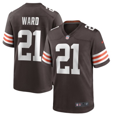 Игровая джерси Denzel Ward Cleveland Browns Nike Player Game - Brown