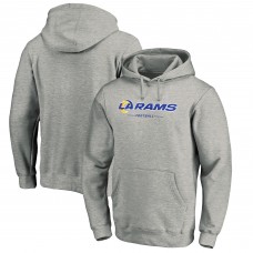 Толстовка Los Angeles Rams Logo Team Lockup Fitted - Heather Gray