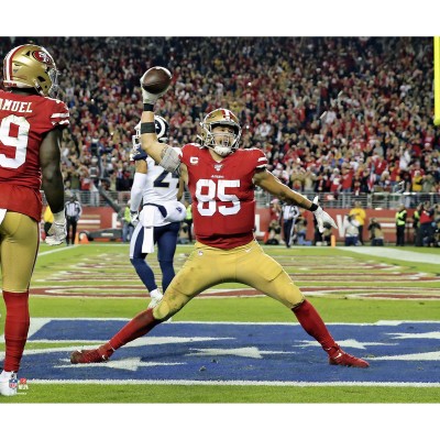 Unsigned San Francisco 49ers George Kittle Fanatics Authentic Touchdown Celebration Photograph