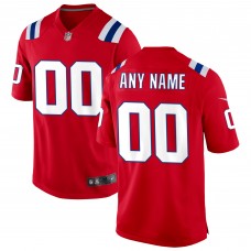 Именная игровая джерси New England Patriots Nike Alternate - Red
