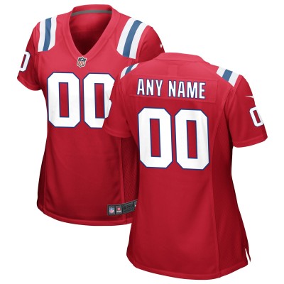Именная джерси Женская New England Patriots Nike Red Alternate