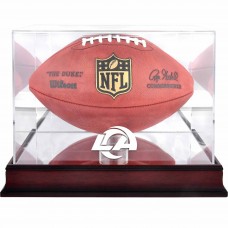Los Angeles Rams Fanatics Authentic Mahogany Football Team Logo Display Case with Mirror Back