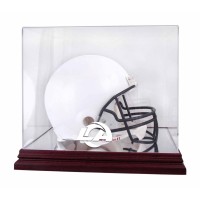 Los Angeles Rams Fanatics Authentic Mahogany Helmet Team Logo Display Case with Mirror Back