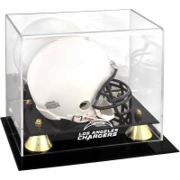 Los Angeles Chargers Fanatics Authentic Golden Classic Team Logo Mini Helmet Display Case