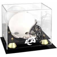Los Angeles Rams Fanatics Authentic Golden Classic Team Logo Mini Helmet Display Case