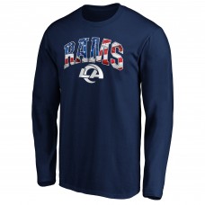 Los Angeles Rams Navy Banner Wave Long Sleeve T-Shirt Los Angeles Rams Navy Banner Wave Long Sleeve T-Shirt