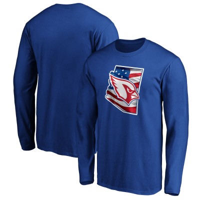 Arizona Cardinals Royal Banner State Long Sleeve T-Shirt
