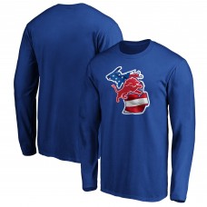 Футболка с длинным рукавом Detroit Lions Royal Banner State