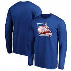 Kansas City Chiefs Royal Banner State Long Sleeve T-Shirt Kansas City Chiefs Royal Banner State Long Sleeve T-Shirt