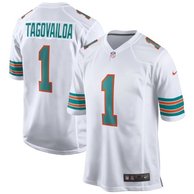 Игровая джерси Tua Tagovailoa Miami Dolphins Nike 2nd Alternate Game - White