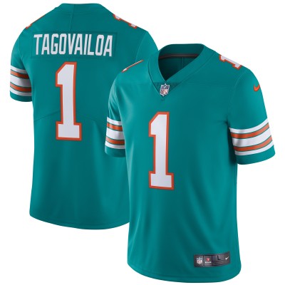 Игровая джерси Tua Tagovailoa Miami Dolphins Nike Alternate Vapor Limited - Aqua