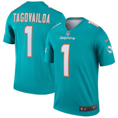 Игровая джерси Tua Tagovailoa Miami Dolphins Nike Legend - Aqua