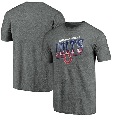 Indianapolis Colts Gray Team Freedom Tri-Blend T-Shirt