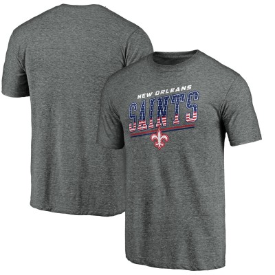 Футболка New Orleans Saints Team Freedom Tri-Blend - Gray