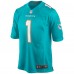 Игровая джерси Tua Tagovailoa Miami Dolphins Nike Player Game - Aqua