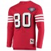 Футболка с длинным рукавом Jerry Rice San Francisco 49ers Mitchell & Ness Throwback - Scarlet