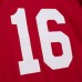Футболка с длинным рукавом Joe Montana San Francisco 49ers Mitchell & Ness Throwback - Scarlet