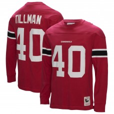 Arizona Cardinals Pat Tillman Mitchell & Ness Cardinal Throwback Retired Player Name & Number Long Sleeve Top