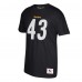 Футболка Troy Polamalu Pittsburgh Steelers Mitchell & Ness Retired Player Logo - Black