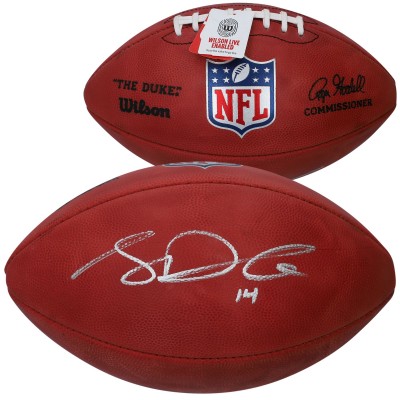 Sam Darnold Seattle Seahawks Autographed Fanatics Authentic Wilson Duke Full Color Pro Football